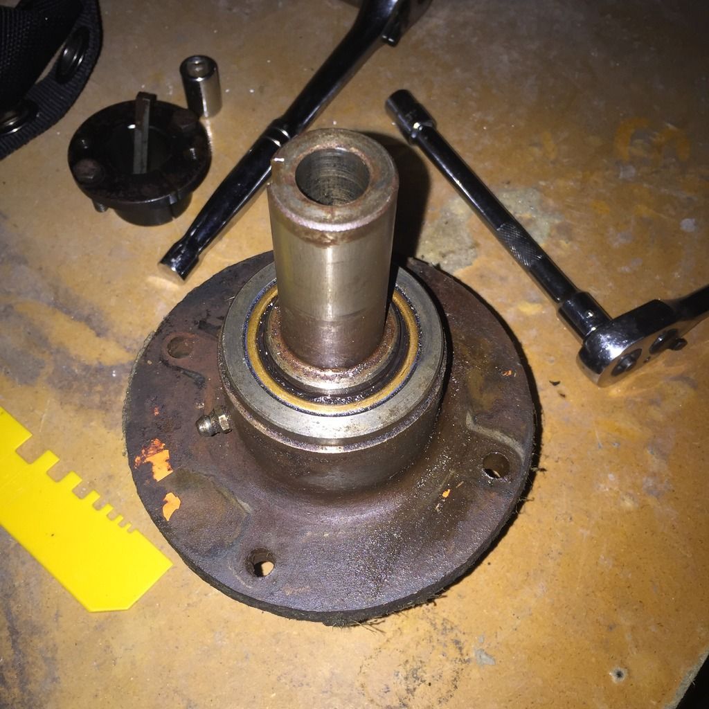 Quick help with removing pulley from spindle Lawn Care Forum
